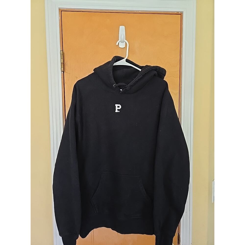 Portland Gear Navy Pull over Sweatshirt Hoodie Size Large HeavyKnit